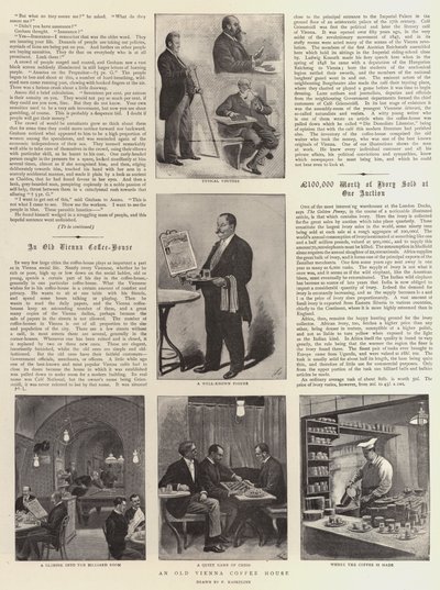Egy régi bécsi kávéház (litho) alkotó: German School