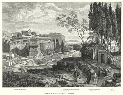 Mükéné ókori görög városa (litho) alkotó: German School