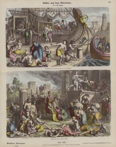 Ókori Róma (színes metszet) alkotó: German School