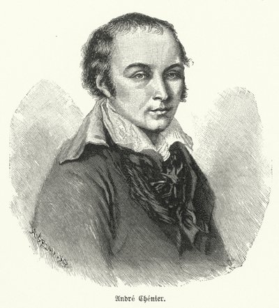 Andre Chenier francia költő (litho) alkotó: German School