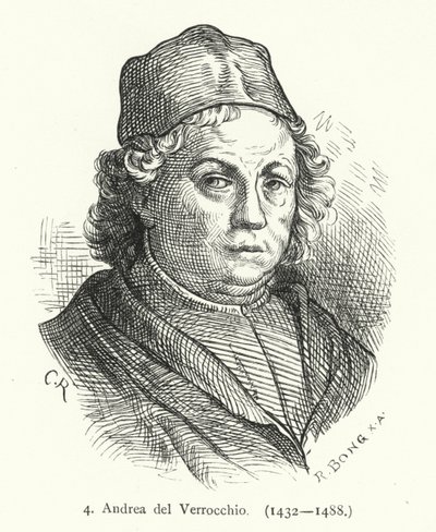 Andrea del Verrocchio olasz reneszánsz festő, szobrász és ötvös (metszet) alkotó: German School