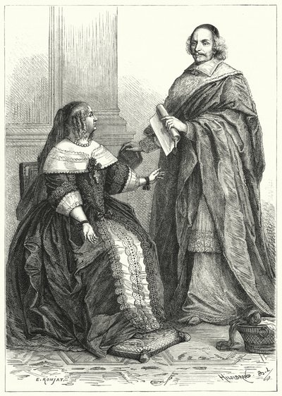 Ausztriai Anna, XIV. Lajos francia régense és Mazarin bíboros, Franciaország főminisztere alkotó: German School