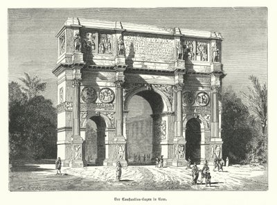 Konstantin diadalíve, Róma (metszet) alkotó: German School