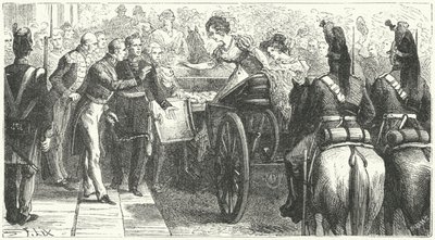 Caroline királynő érkezése Londonba alkotó: German School