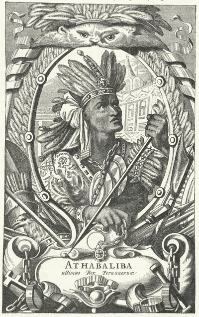 Atahualpa, inka császár (metszet) alkotó: German School