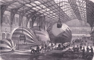 Balloon manufaktúra, Cassells History of the War Franciaország és Németország között, kiadó: Cassell and Company Limited, 1890 körül (litho) alkotó: German School