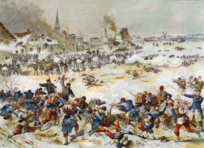 Bapaume-i csata, francia-porosz háború, 1870. január 3 alkotó: German School