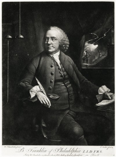 Benjamin Franklin, 1884-90 (fénykép) alkotó: German School