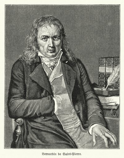 Bernardin de Saint-Pierre francia író és botanikus (litho) alkotó: German School