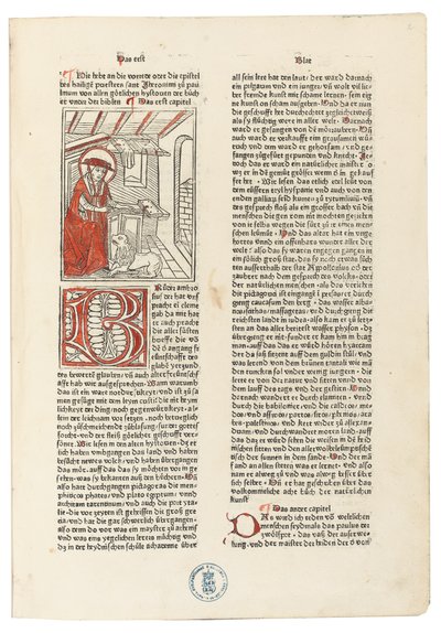 Biblie Germanica, Augsburg: Sorg, 1477. június 20. (fametszetek, disznóbőrbe kötve, fatáblákba kötve) alkotó: German School