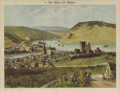 Bingen Am Rhein (színes litó) alkotó: German School