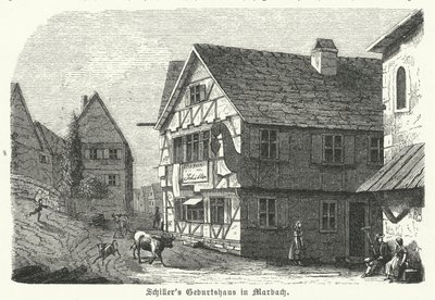 Friedrich Schiller német költő és drámaíró szülőhelye, Marbach am Neckar alkotó: German School