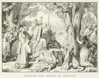 Boniface the Apostle of Germany  alkotó: German School