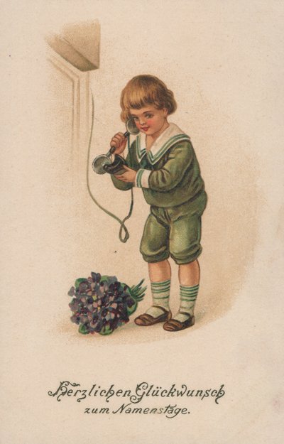 Fiú és telefon alkotó: German School