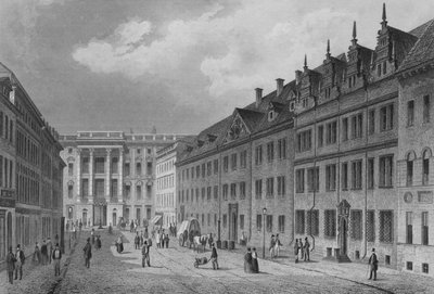 Breite Strasse, Berlin (acélmetszet) alkotó: German School