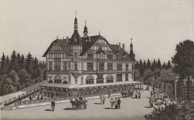 Cafe Jagerhaus (litho) alkotó: German School