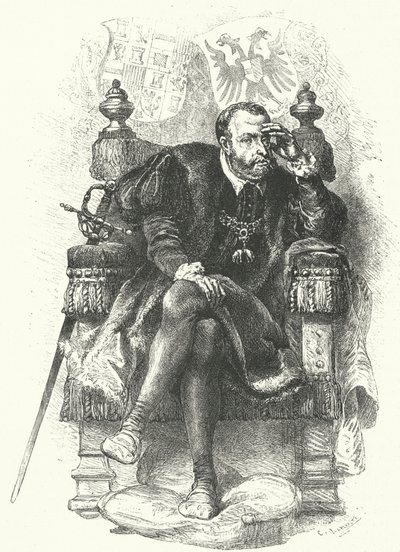 V. Károly, római római császár (metszet) alkotó: German School