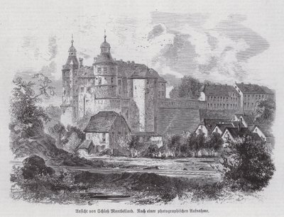 Chateau de Montbeliard, Franciaország (metszet) alkotó: German School