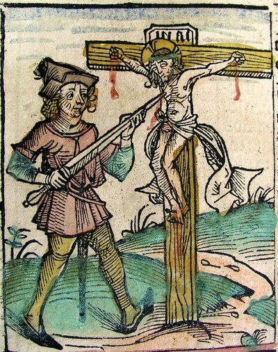 A keresztrefeszített Krisztus, megjelent a Nürnbergi Krónikában, 1493 alkotó: German School