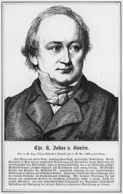Christian Karl Josias von Bunsen (metszet) alkotó: German School