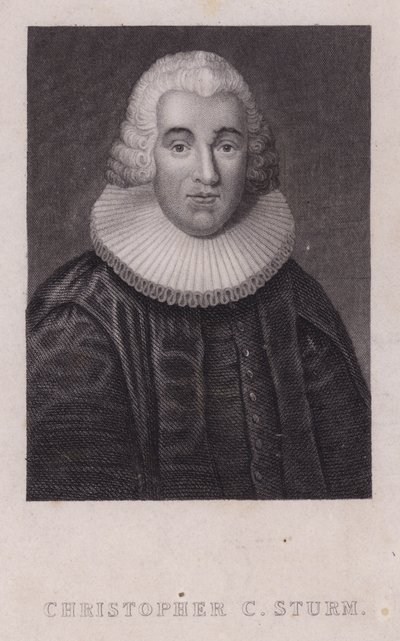Christopher Christian Sturm, német teológus (metszet) alkotó: German School