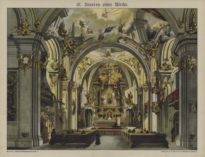Templombelső (színes litó) alkotó: German School