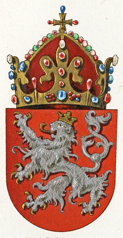 Csehország címere, 1898 körül alkotó: German School