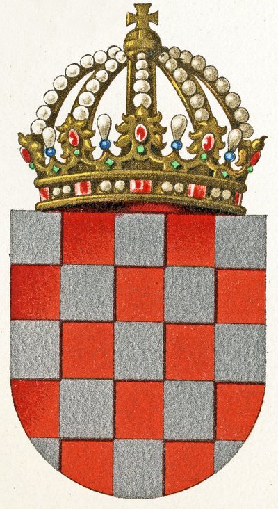 Horvátország címere, 1898 körül alkotó: German School
