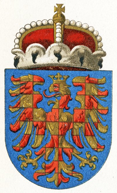 Morvaország címere, 1898 körül alkotó: German School
