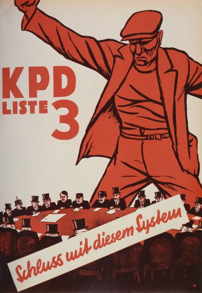 Kommunista Párt választási plakátja, 1932 alkotó: German School