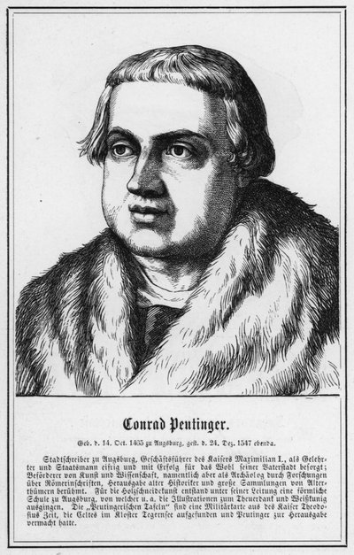 Conrad Peutinger (metszet) alkotó: German School