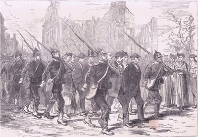 Fogolykonvoj, Cassells: A Franciaország és Németország közötti háború története, Cassell and Company Limited, 1890 körül (litho) alkotó: German School