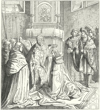 Frigyes római császár koronázása III alkotó: German School