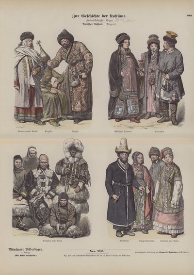 Az orosz Távol-Kelet jelmezei, 19. század alkotó: German School