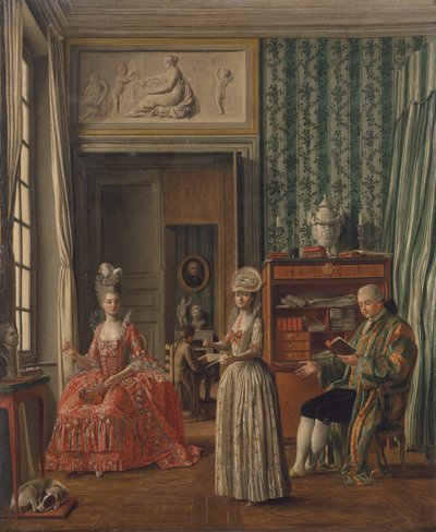 Hazai jelenet, 1775-80 körül alkotó: German School