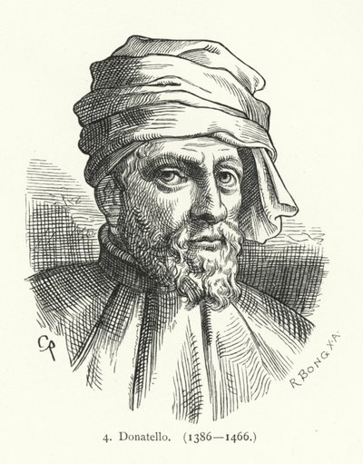 Donatello, olasz reneszánsz szobrász (metszet) alkotó: German School
