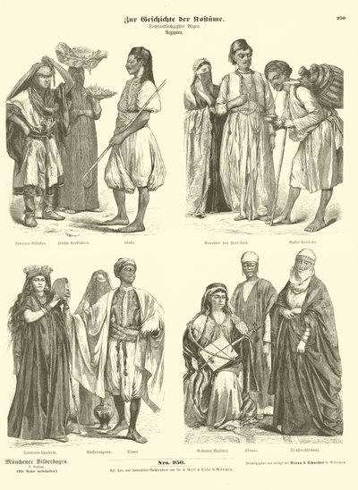 Egyiptomi jelmezek alkotó: German School