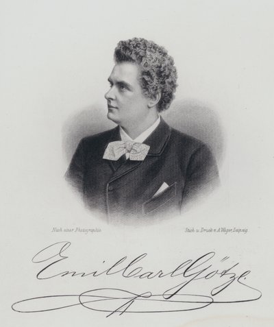Emil Goetze német operaénekes (metszet) alkotó: German School
