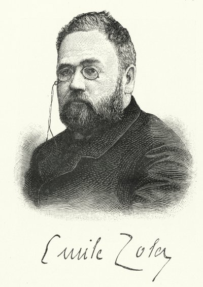 Emile Zola francia regény- és drámaíró (litho) alkotó: German School