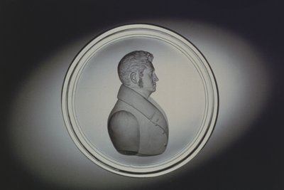 Dominick Biemann metszett portréja, Csehország, 1834 (üveg) alkotó: German School