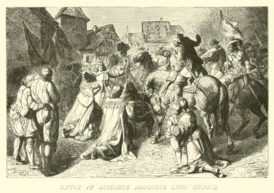 Gustavus Adolphus belépése Münchenbe alkotó: German School