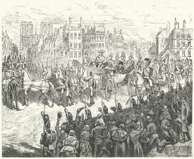 XVIII. Lajos király belépése Párizsba, 1814 alkotó: German School