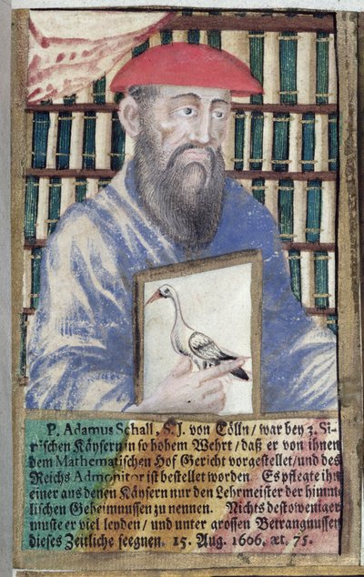 Adam Schall von Bell atya (1591-1666) kínai kosztümben alkotó: German School