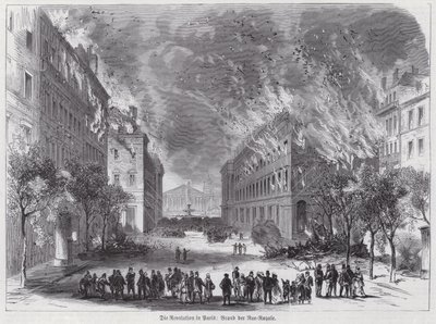 Tüzek a Rue Royale-ban, Párizs kommün alkotó: German School
