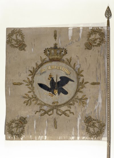 A porosz gyalogság zászlaja (textil) alkotó: German School