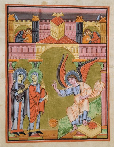 Fol. 33v a Reichenau Iskola Evangéliumából, Codex F. II. 1 alkotó: German School