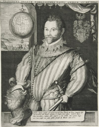 Francis Drake, kocsma. 19. század (metszet) alkotó: German School