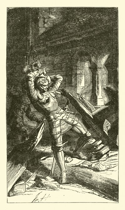 Francis von Sickingen halálosan megsebesült alkotó: German School