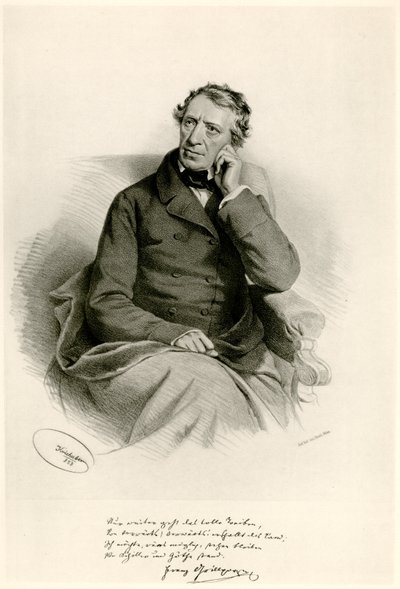 Franz Grillparzer, 1884-90 (fénykép) alkotó: German School