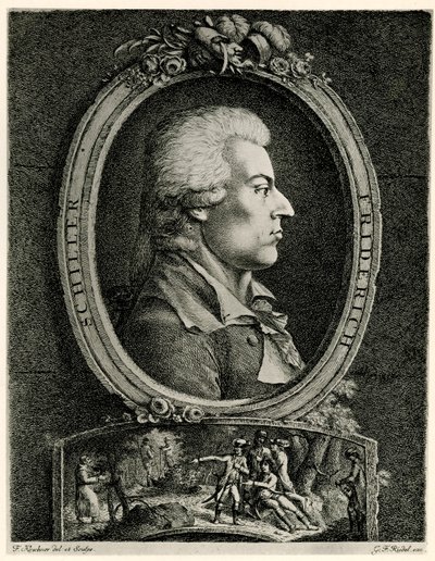 Friedrich von Schiller alkotó: German School